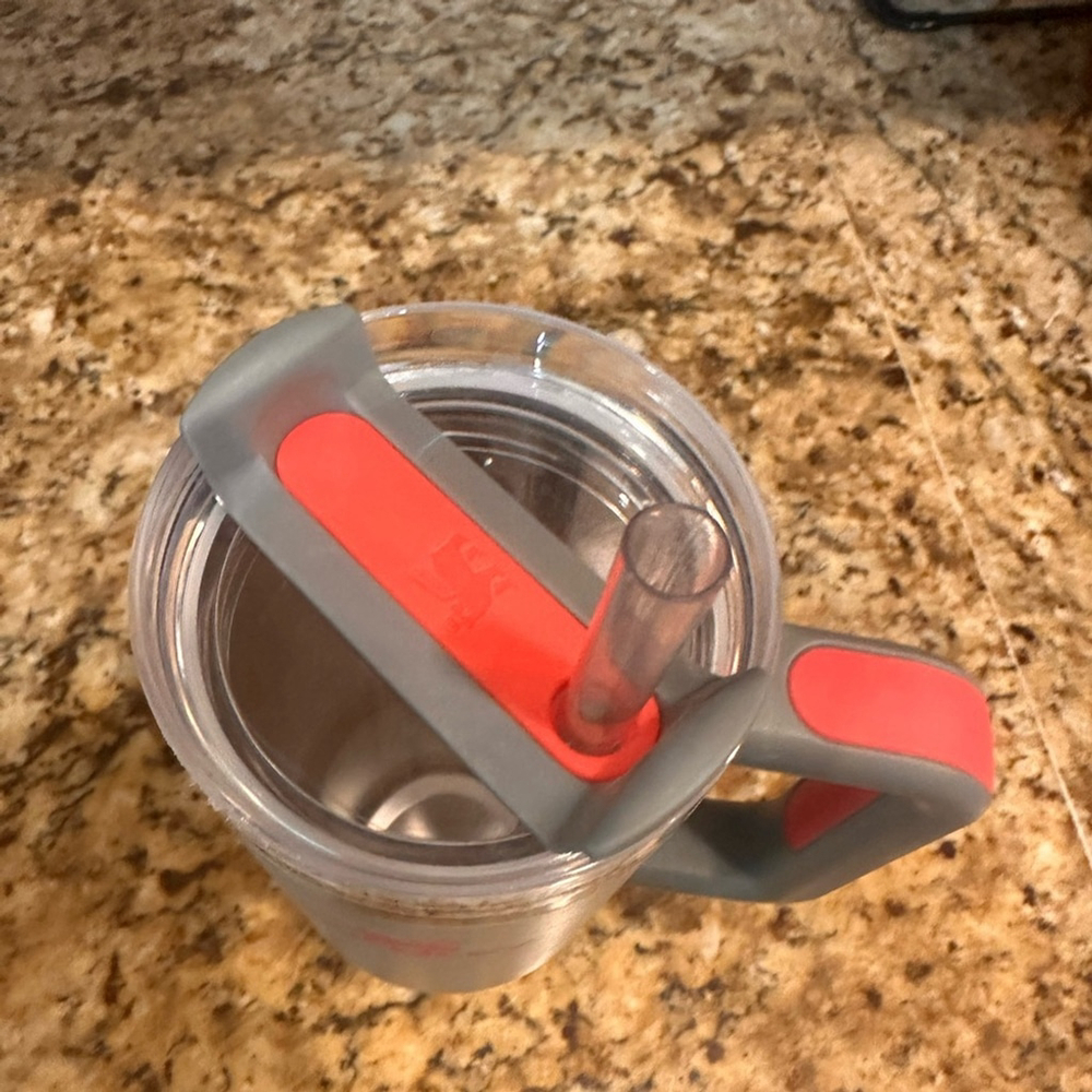 Stanley 30 oz Gray and Red Travel Mug - Picture 3 of 3